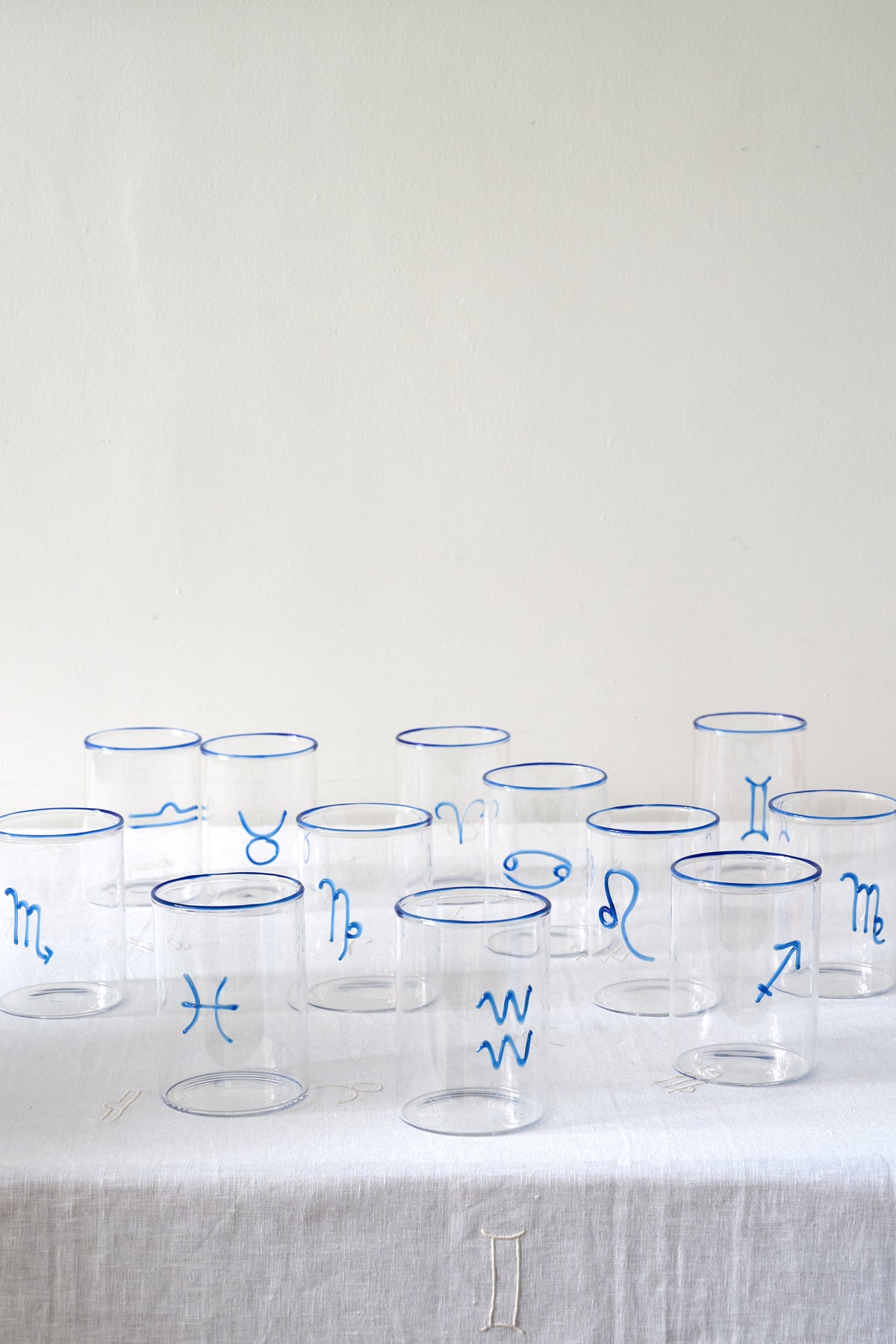 Blue Taurus Lowball Glass (Set of 2)