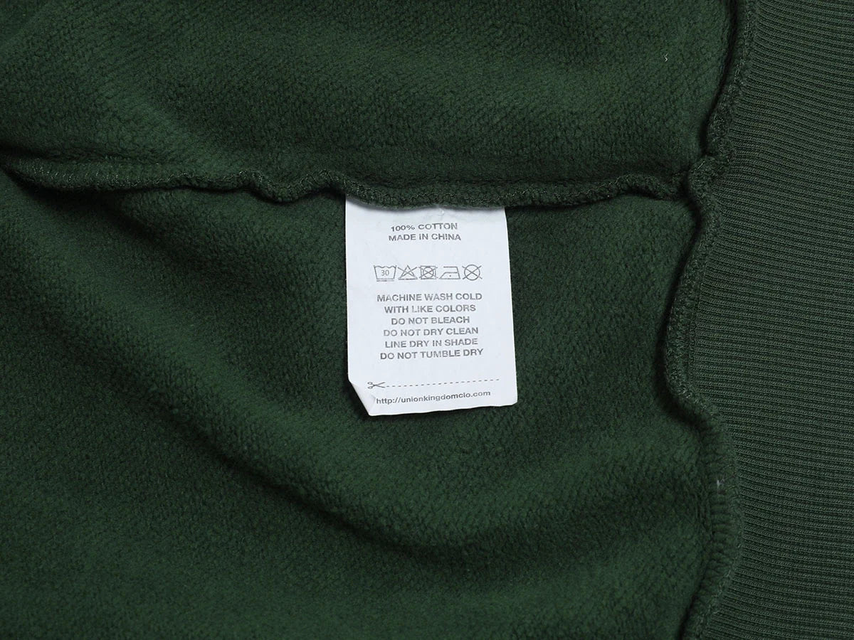 480 GSM BOXY CROPPED FIT 'WASHED DEEP GREEN' ZIP-UP HOODIE