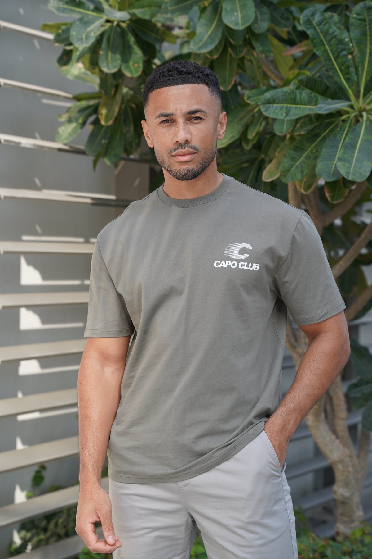 Capo Club Speed T-Shirt - Olive/White