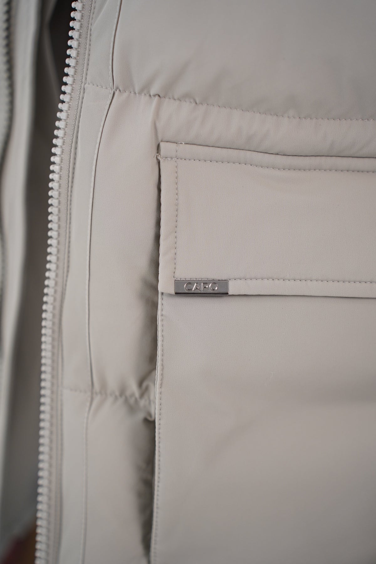 Capo Puffer Coat - Stone