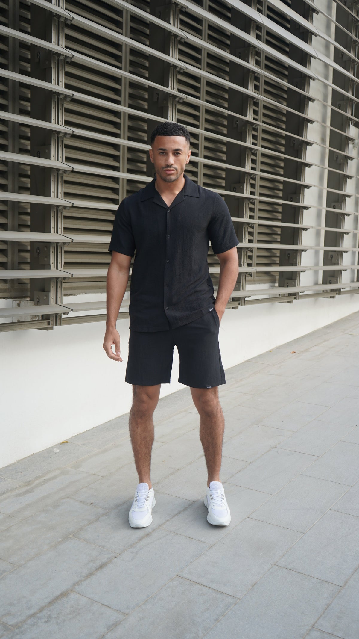 Capo SEERSUCKER Short - Black