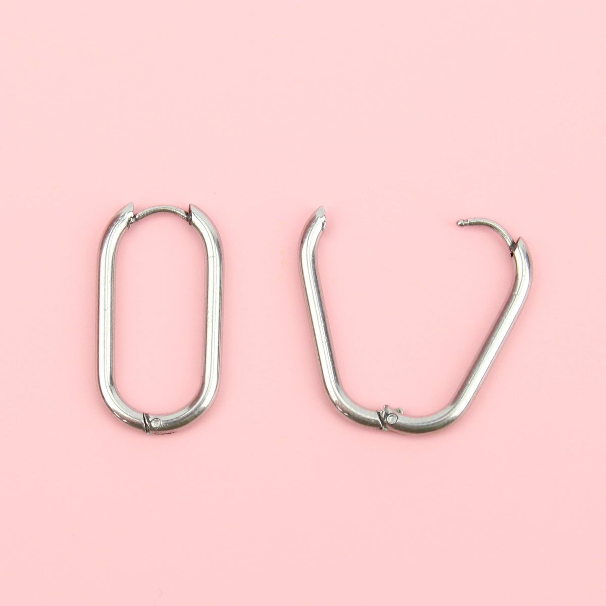 Small Oval Hoop Earrings