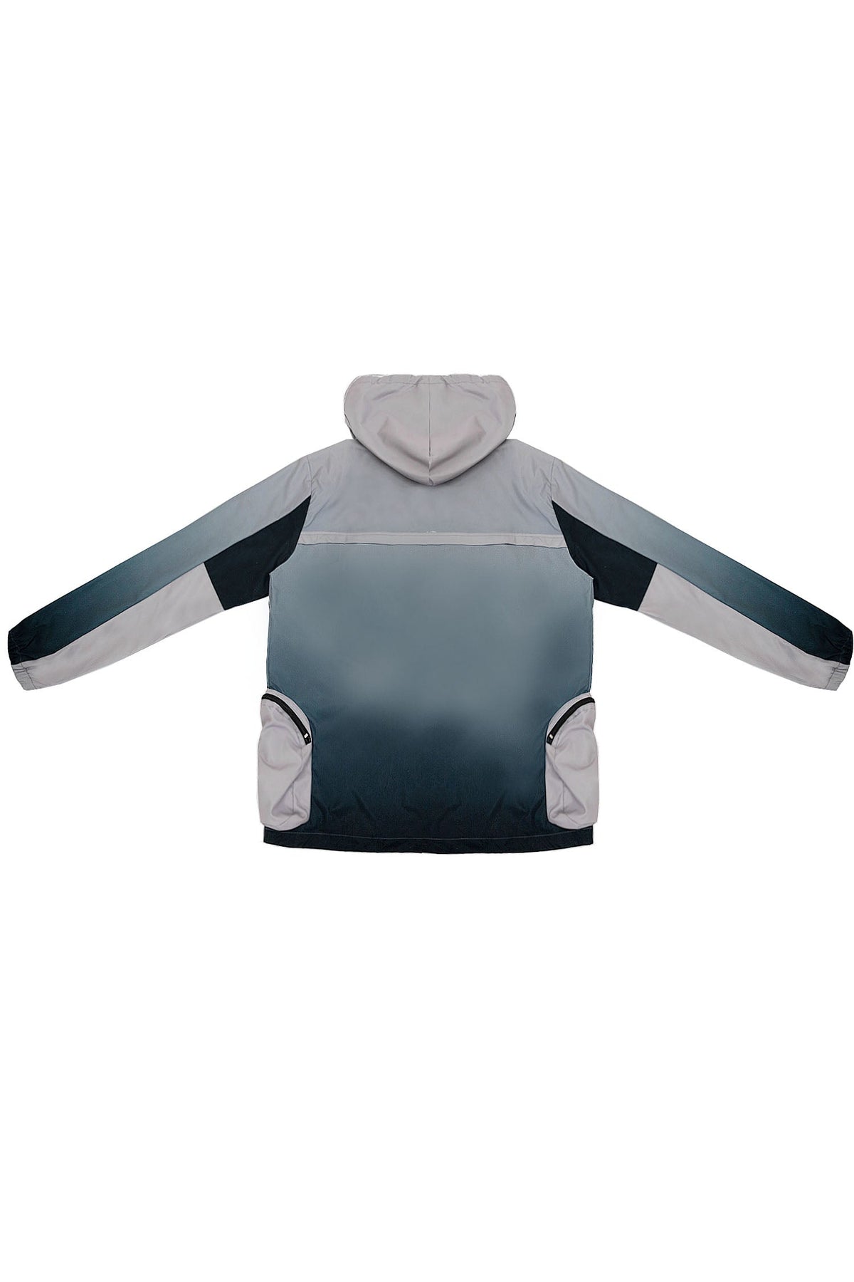 Men's Gradient Nylon Half Zip Utility Hoodie