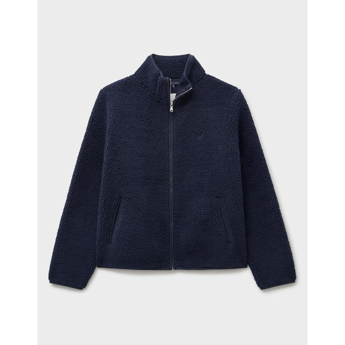 Crew Clothing Womens Boucle Bonded Zip Through Half Zip Fleece