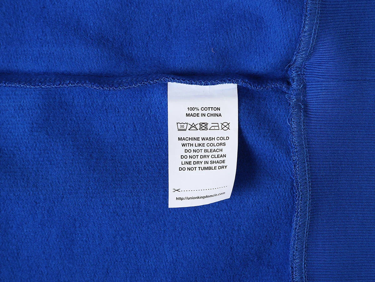 480 GSM LOOSE FIT 'CHEMICAL BLUE' HOODIE