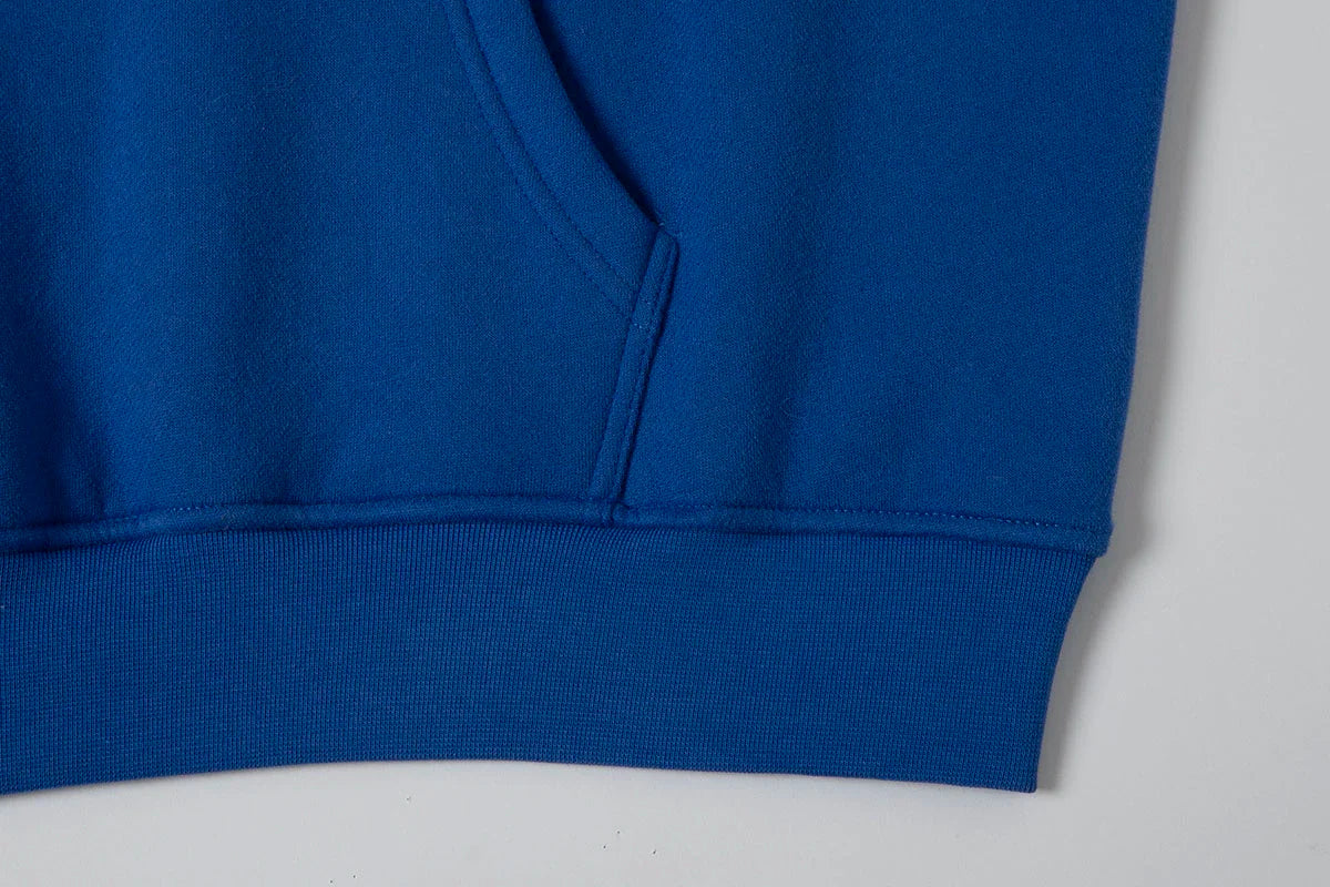 360 GSM CROPPED FIT 'CHEMICAL BLUE' HOODIE