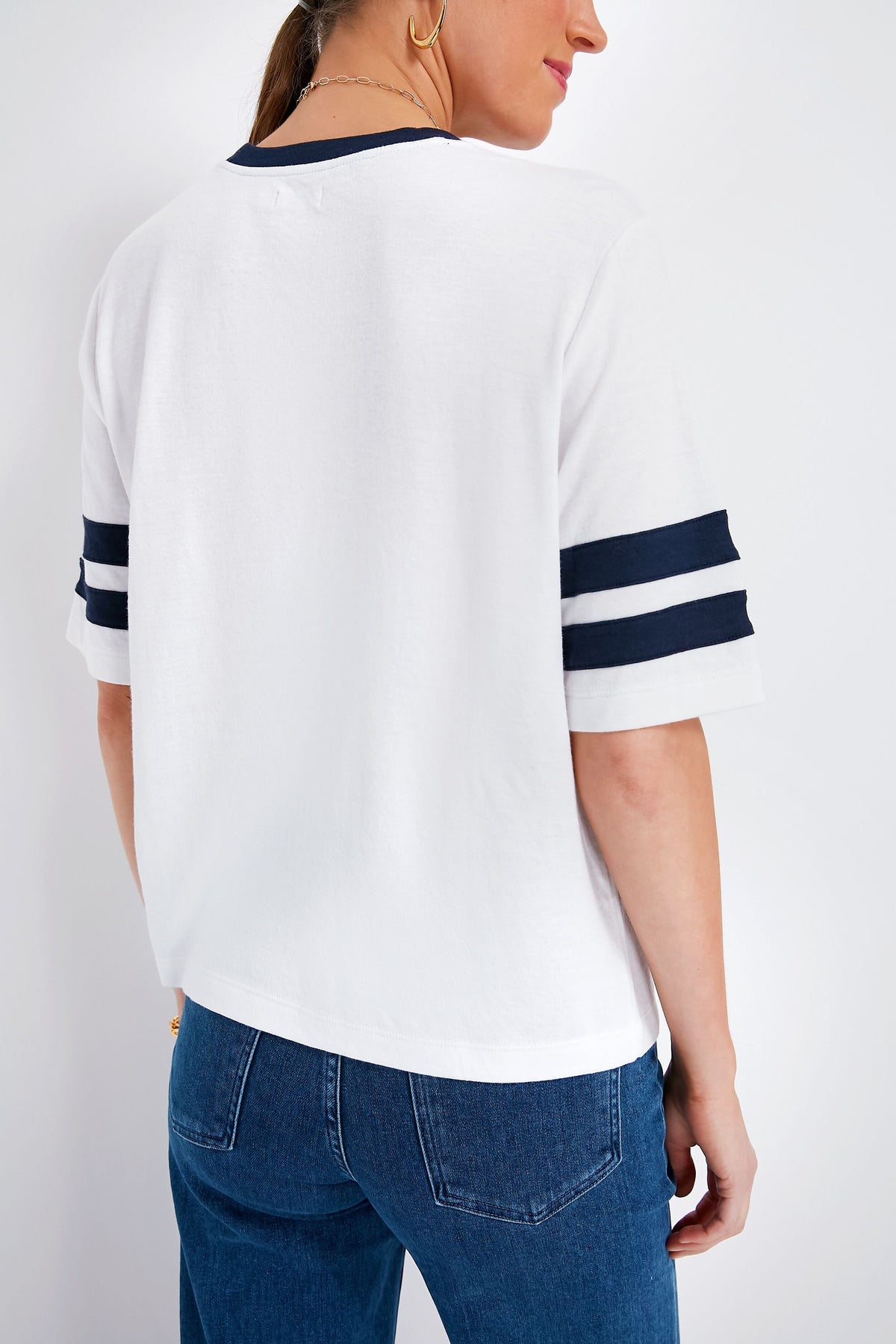 Bright White Cloud Varsity Tee