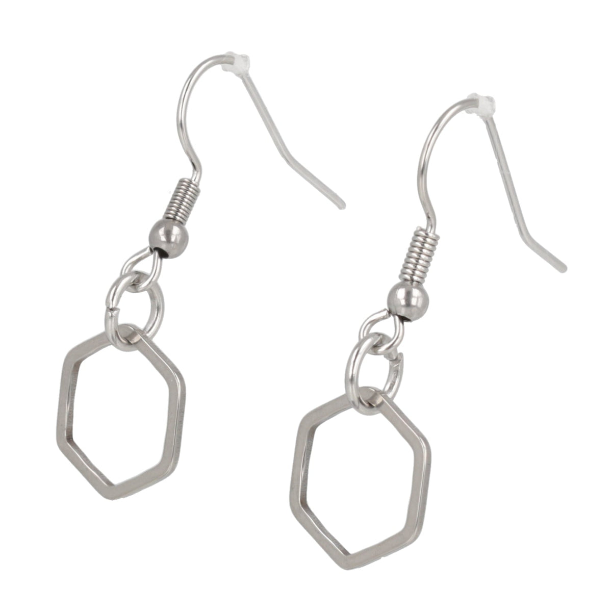 Small Hexagon Earrings