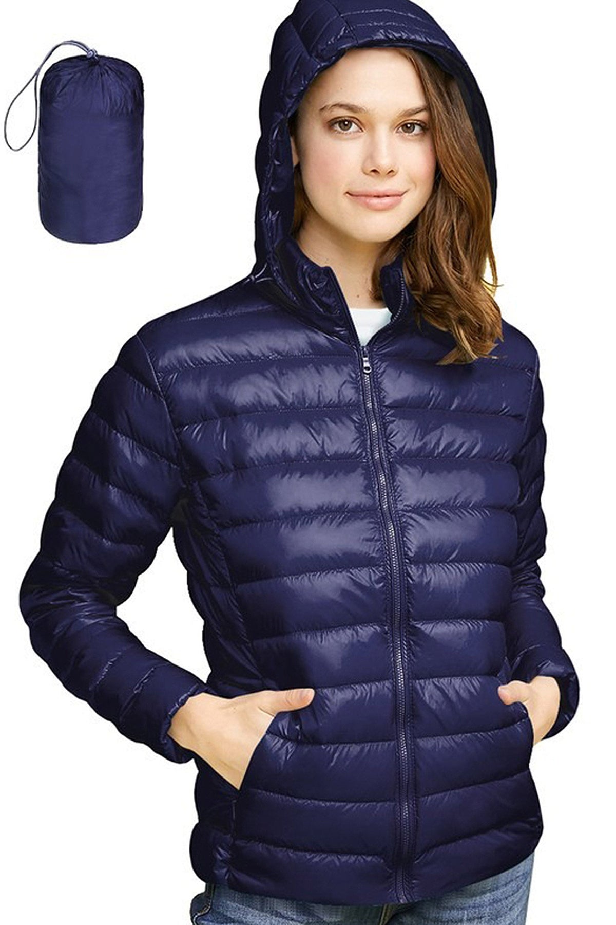Women's Essential Ultra Light Weight Packable Down Jacket