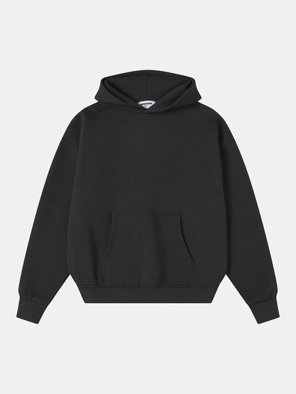 520 GSM BOXY CROPPED FIT 'DARK GRAY' HOODIE