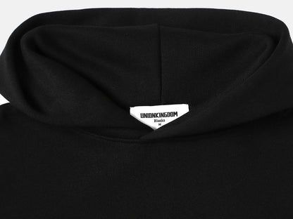 520 GSM BOXY CROPPED FIT 'BLACK' HOODIE