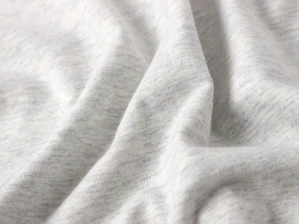 220 GSM LOOSE FIT 'LIGHT FLOWER GRAY' T-SHIRT
