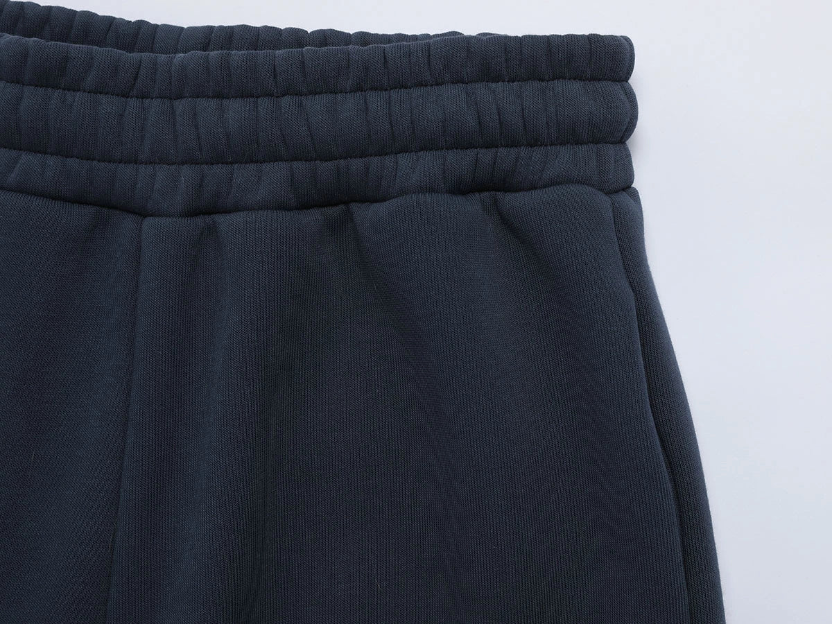 500 GSM LOOSE FIT WIDE LEG 'NAVY BLUE' SWEATPANTS