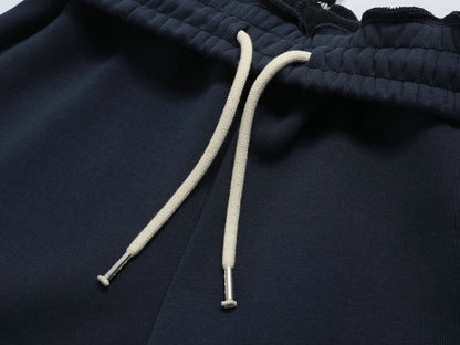 500 GSM LOOSE FIT WIDE LEG 'NAVY BLUE' SWEATPANTS