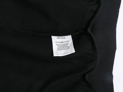 480 GSM RAGLAN BOXY CROPPED FIT ZIP-UP 'BLACK' ZIP-UP HOODIE