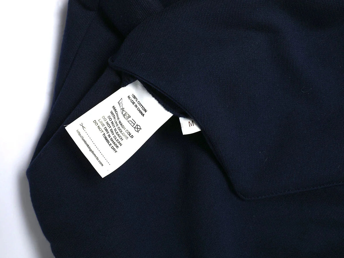 1000 GSM DOUBLE-LAYER 'BLACK' HOODIE