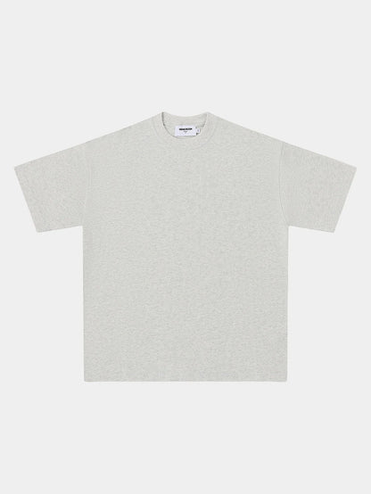 220 GSM LOOSE FIT 'LIGHT FLOWER GRAY' T-SHIRT