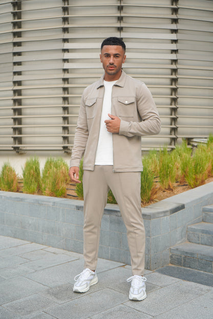 Capo Interlock Jacket - Oatmeal