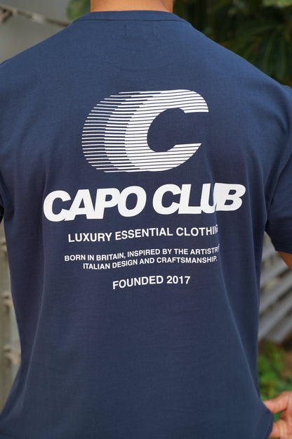 Capo Club Speed T-Shirt - Navy/White