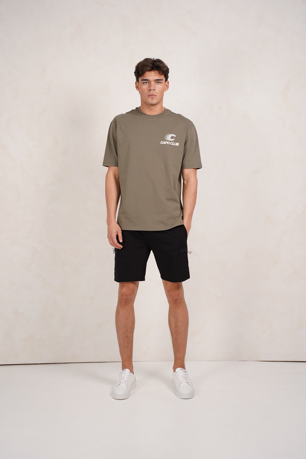 Capo Club Speed T-Shirt - Olive/White
