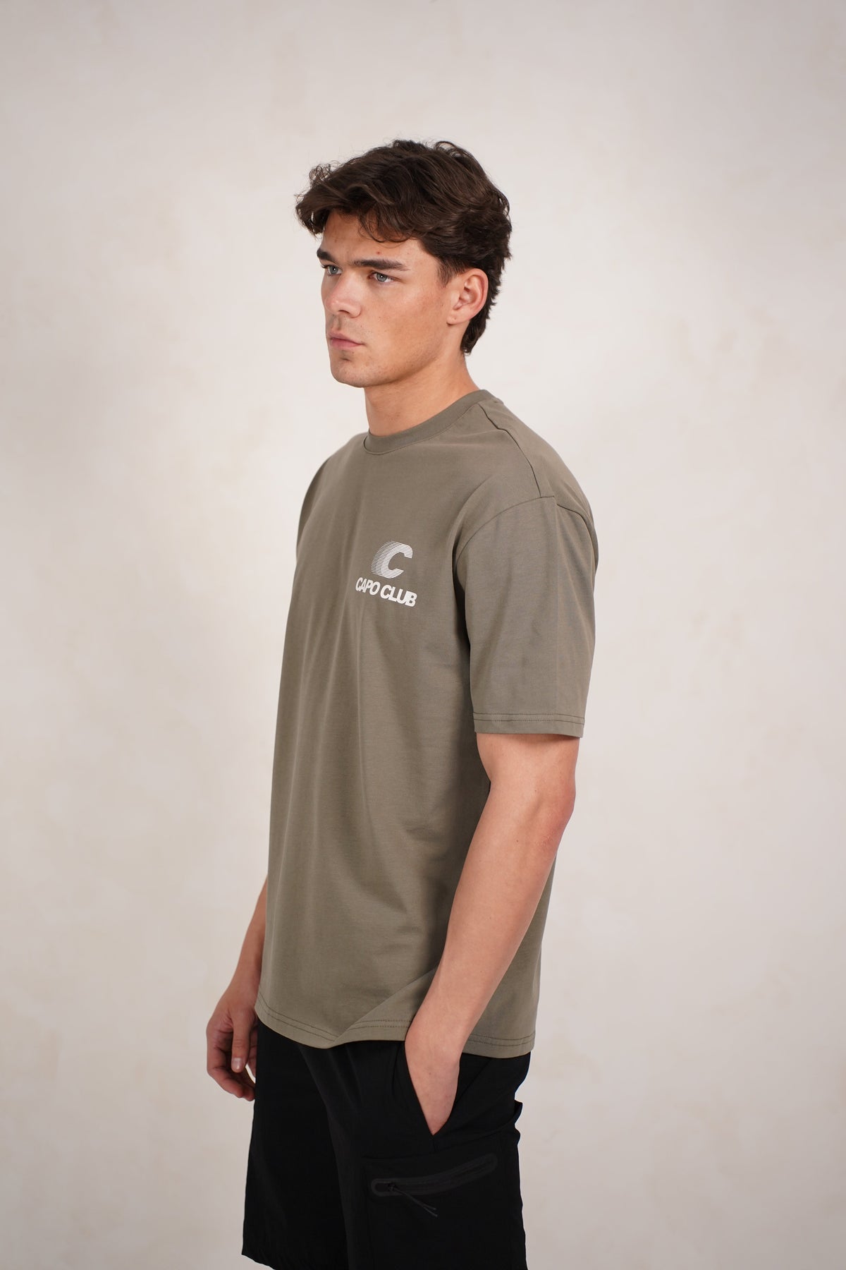 Capo Club Speed T-Shirt - Olive/White