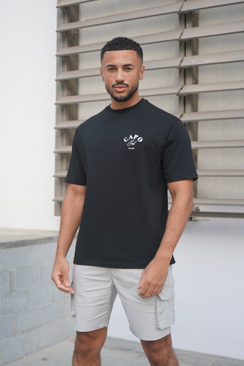Capo Beach Club T-Shirt - Black/White
