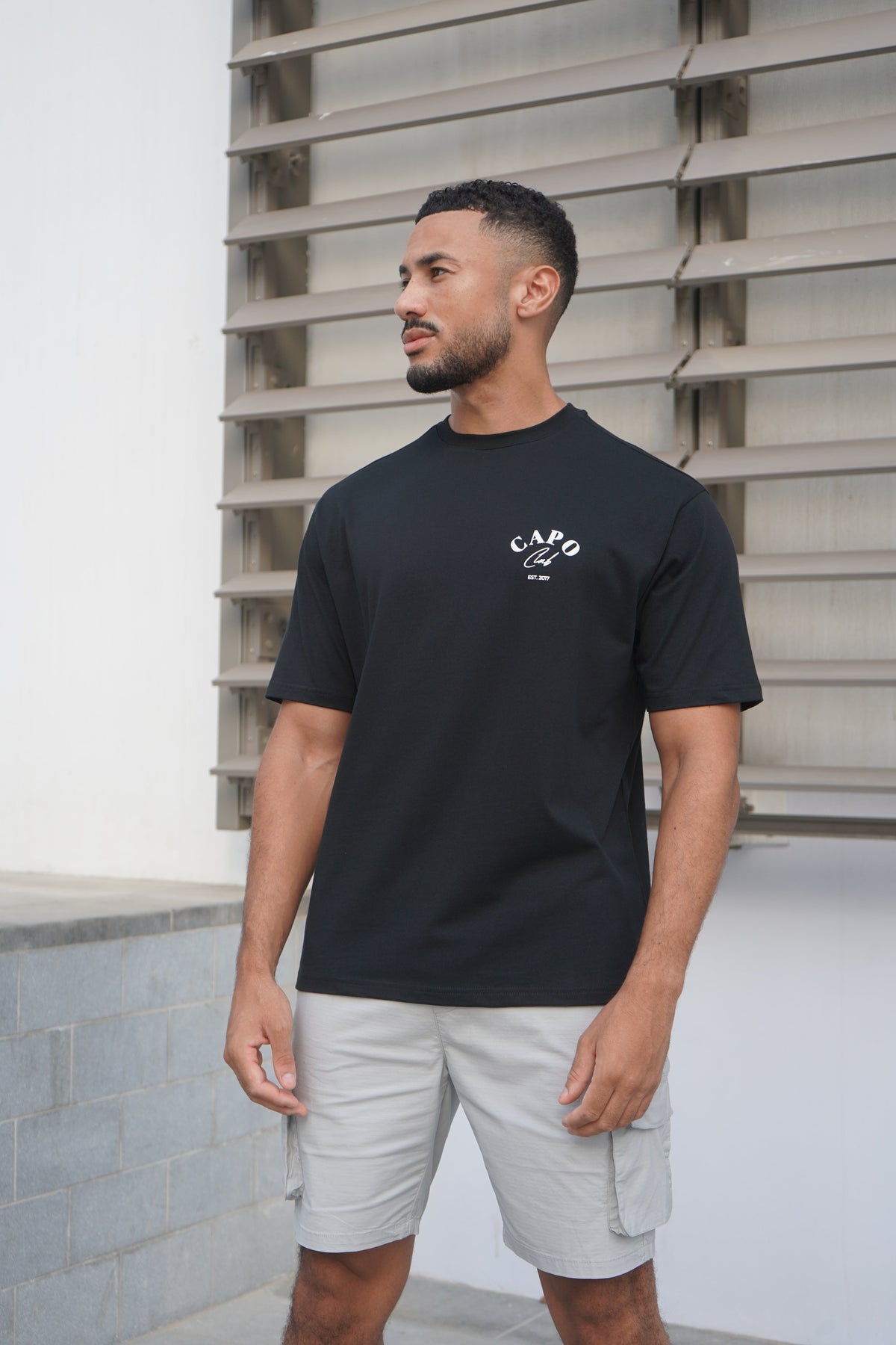 Capo Beach Club T-Shirt - Black/White