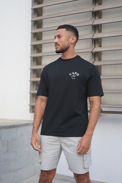 Capo Beach Club T-Shirt - Black/White