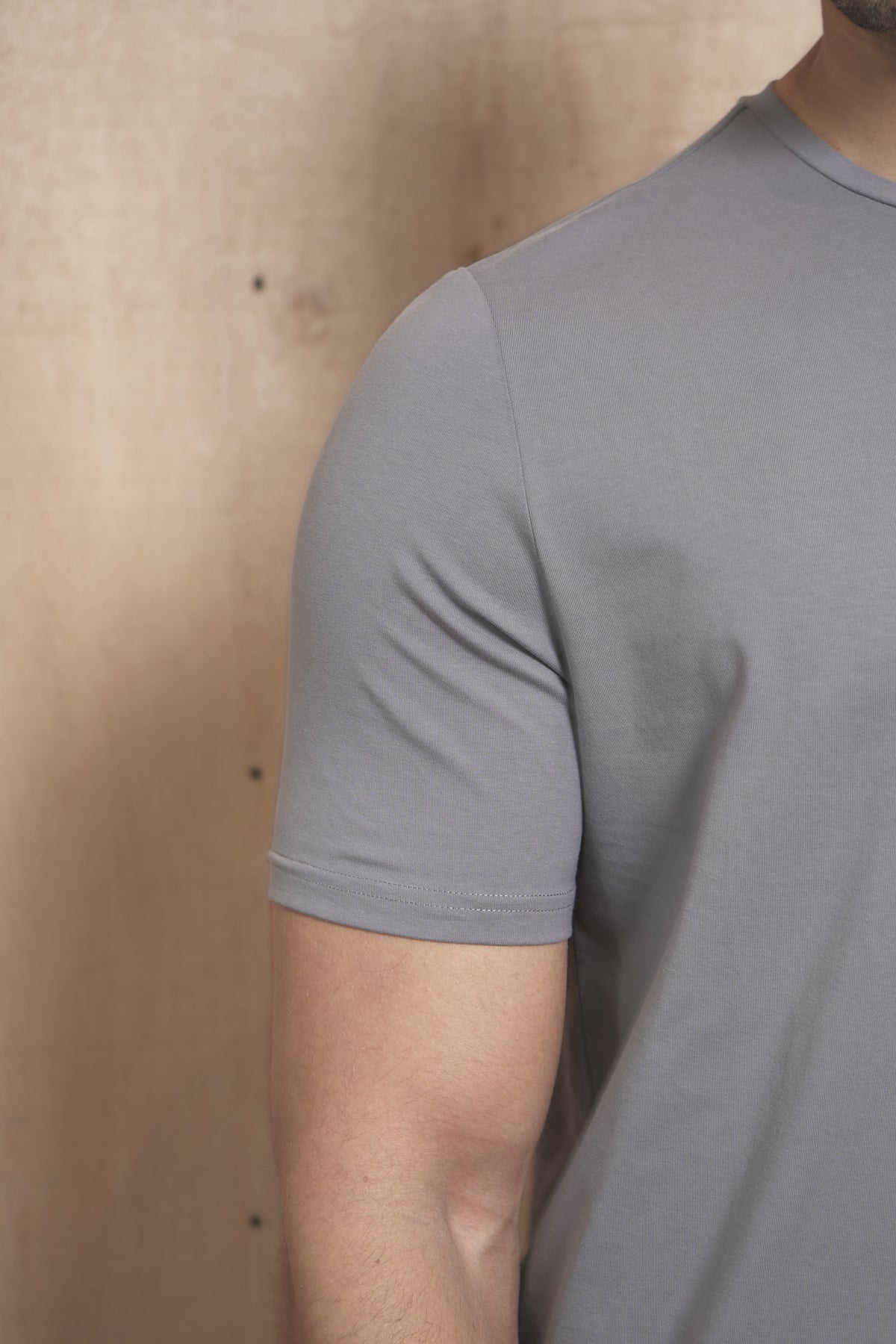 Capo Crew Neck Every Day Cotton T-Shirt - Slate Grey