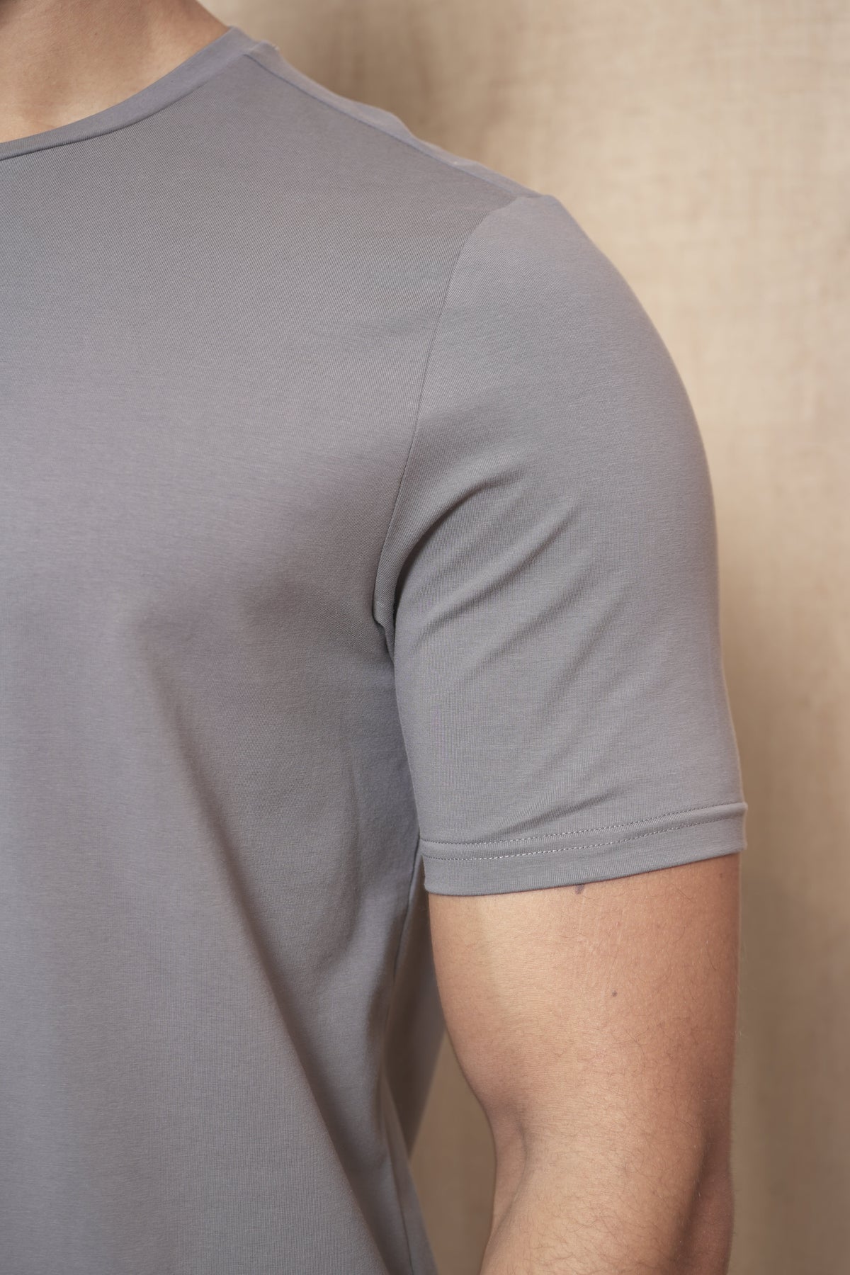 Capo Crew Neck Every Day Cotton T-Shirt - Slate Grey