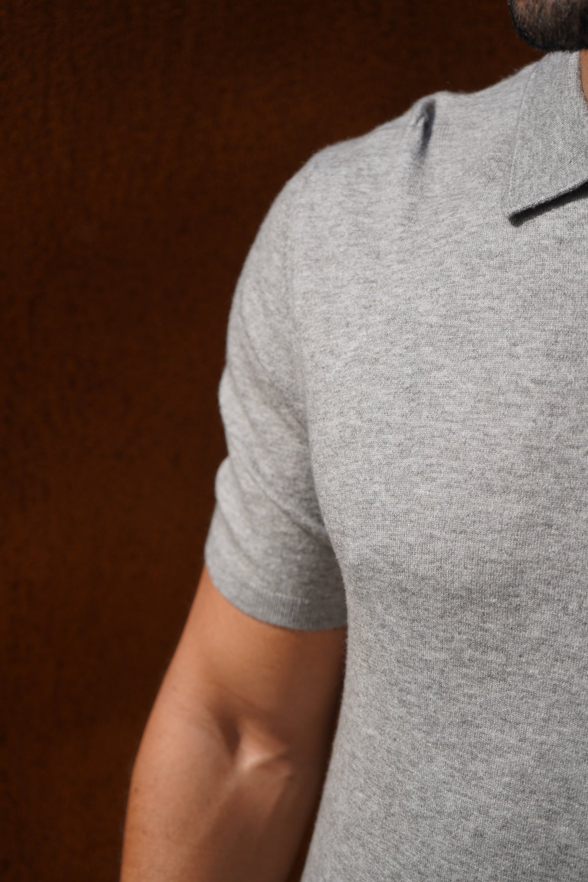 Capo Button Up SS Polo Shirt - Grey
