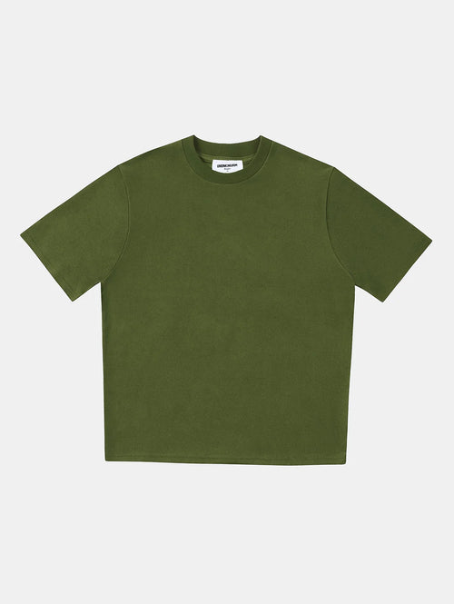 350 GSM NORMAL FIT 'MOSS GREEN' T-SHIRT