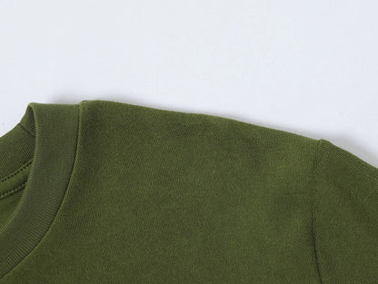 350 GSM NORMAL FIT 'MOSS GREEN' T-SHIRT