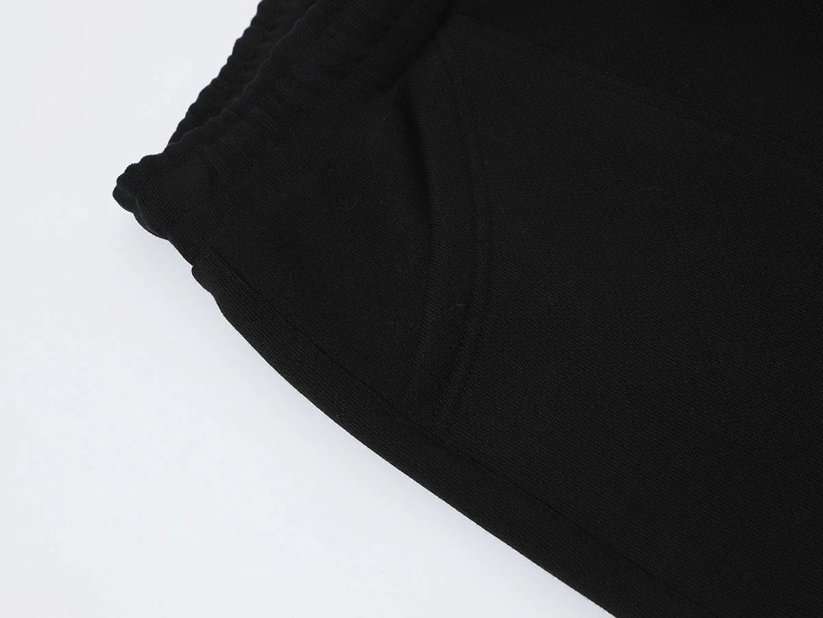 520 GSM COZEY BAGGY 'BLACK' SHORTS
