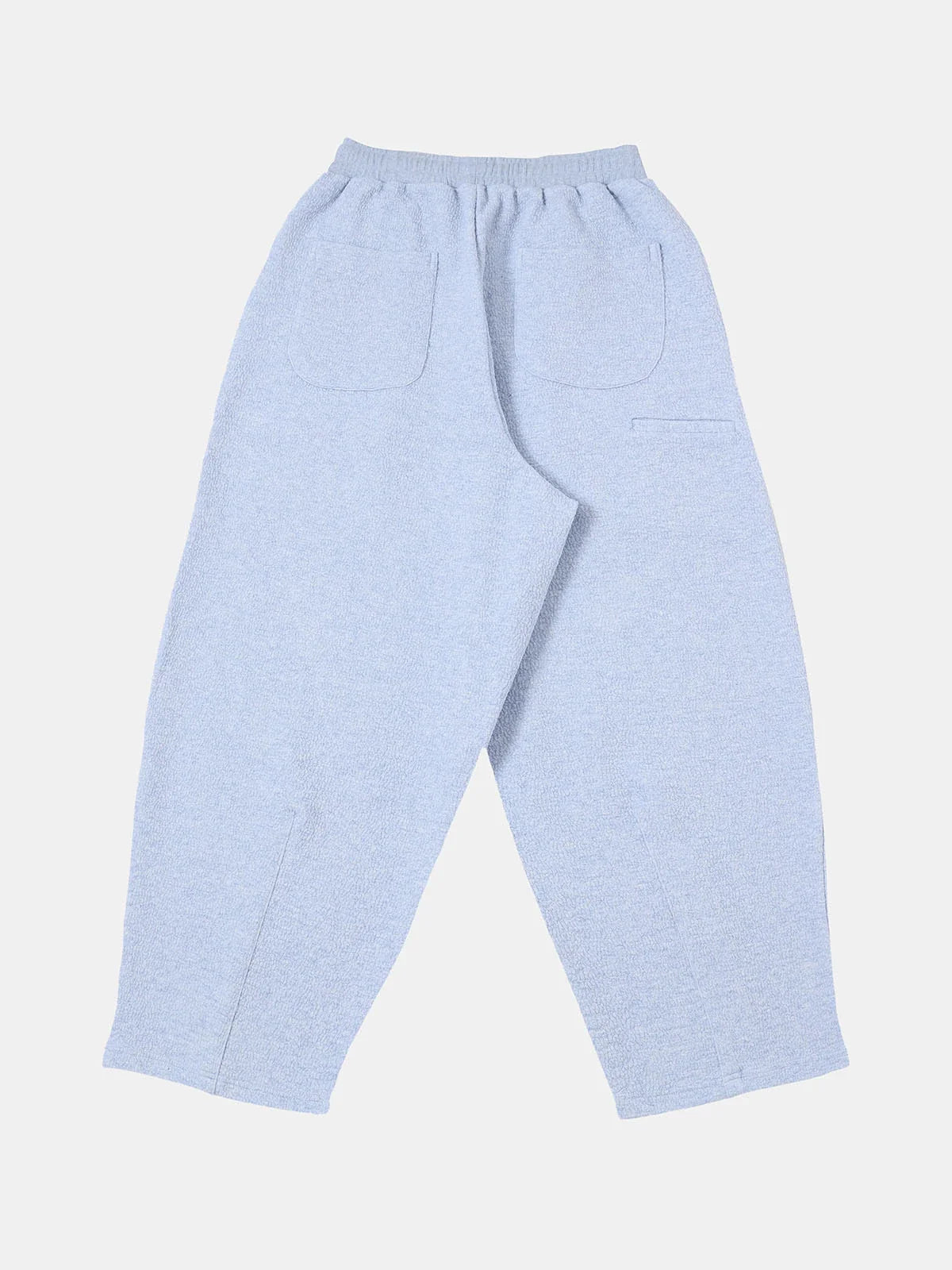 380 GSM COZY BAGGY BUBBLE 'LIGHT BLUE' STRAIGHT PANTS