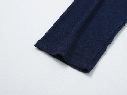 250 GSM TERRY TEXTURE RALAN SOFT 'NAVY BLUE' LONG SLEEVE