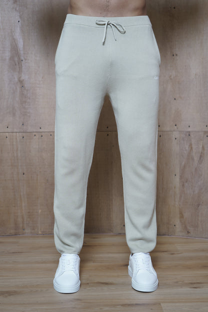 Capo Knitted Joggers - Stone