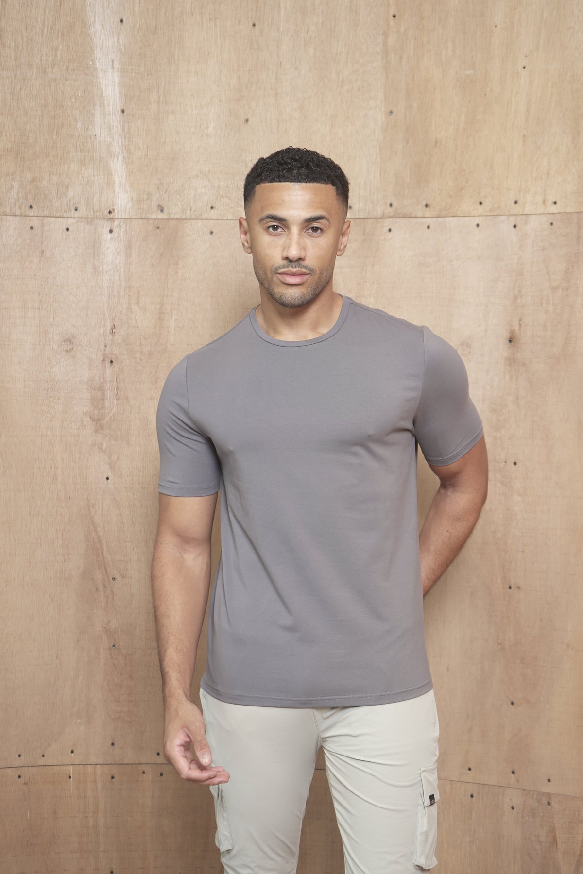 Capo Crew Neck Every Day Cotton T-Shirt - Slate Grey
