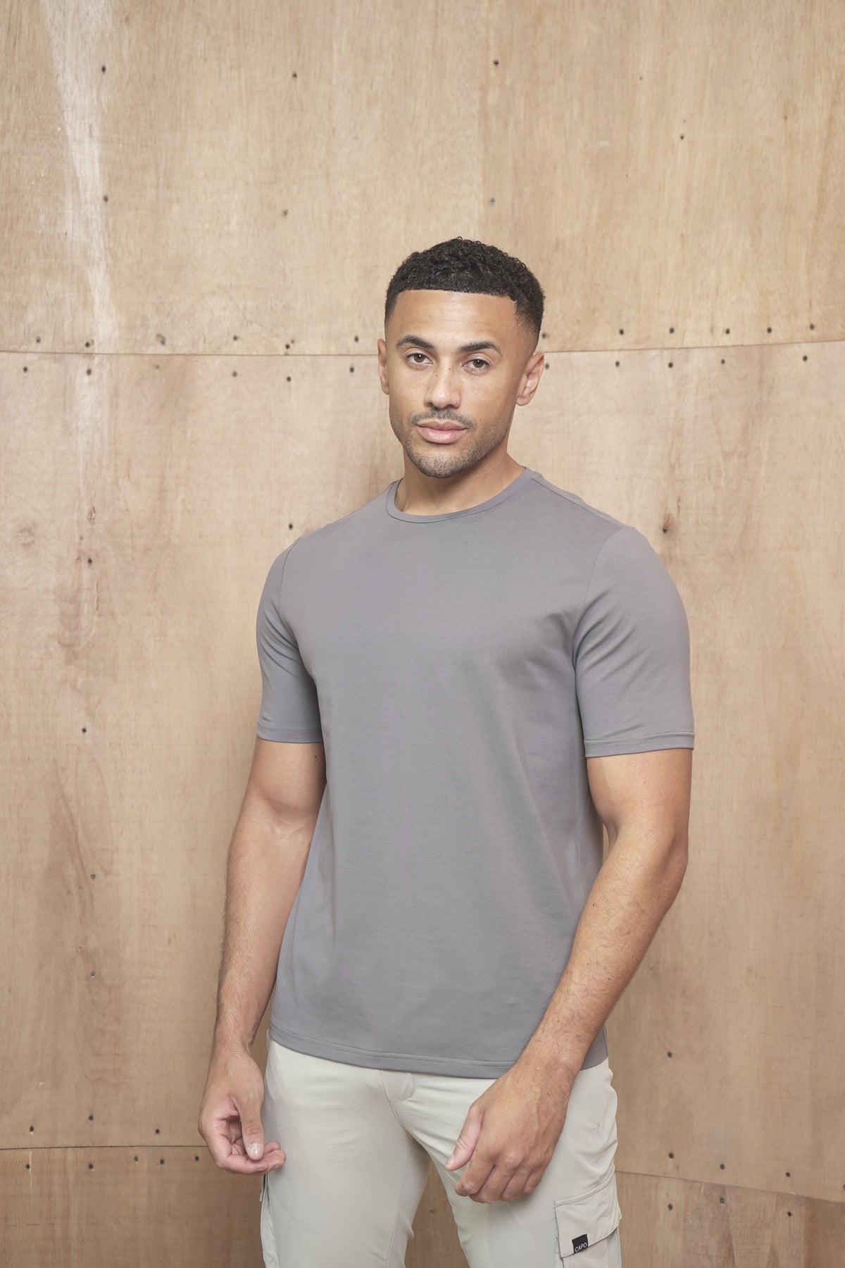 Capo Crew Neck Every Day Cotton T-Shirt - Slate Grey