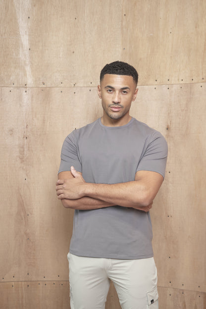 Capo Crew Neck Every Day Cotton T-Shirt - Slate Grey