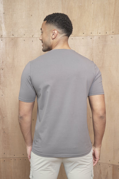 Capo Crew Neck Every Day Cotton T-Shirt - Slate Grey
