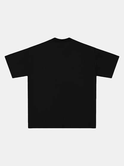 320 GSM LOOSE FIT 'BLACK' T-SHIRT