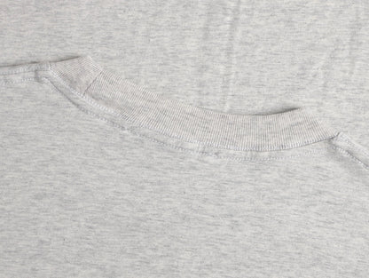 220 GSM LOOSE FIT 'LIGHT FLOWER GRAY' T-SHIRT