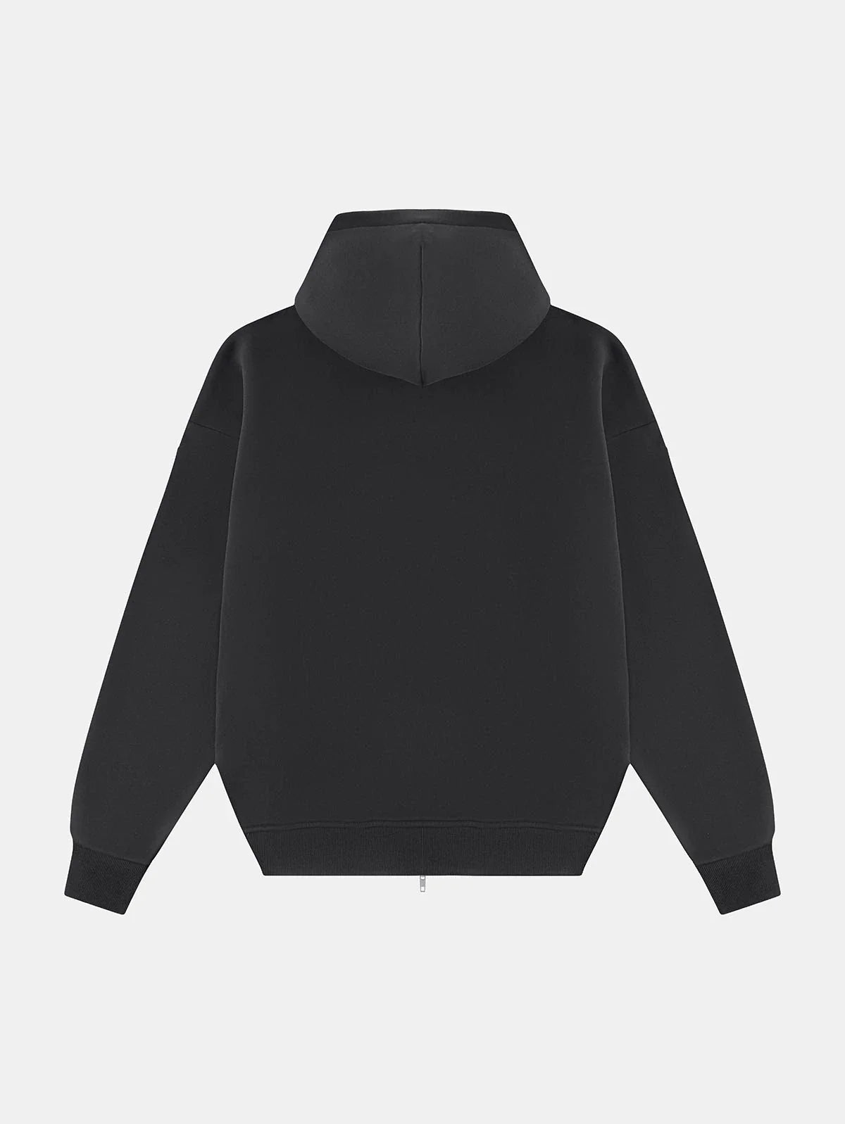 360 GSM CROPPED FIT 'DARK GRAY' ZIP-UP HOODIE