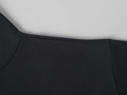 360 GSM CROPPED FIT 'DARK GRAY' ZIP-UP HOODIE