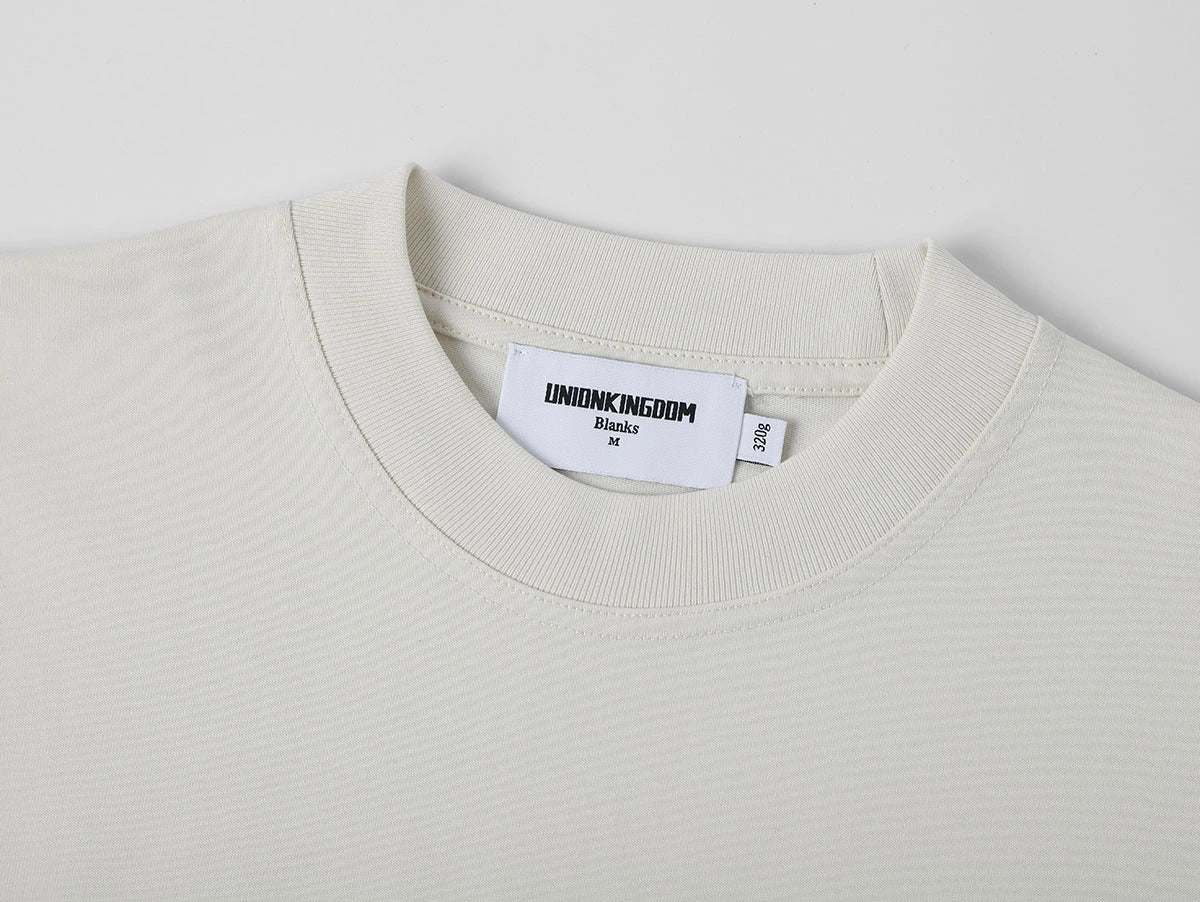 320 GSM LOOSE FIT 'SILVER WHITE' T-SHIRT