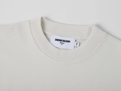 320 GSM LOOSE FIT 'SILVER WHITE' T-SHIRT