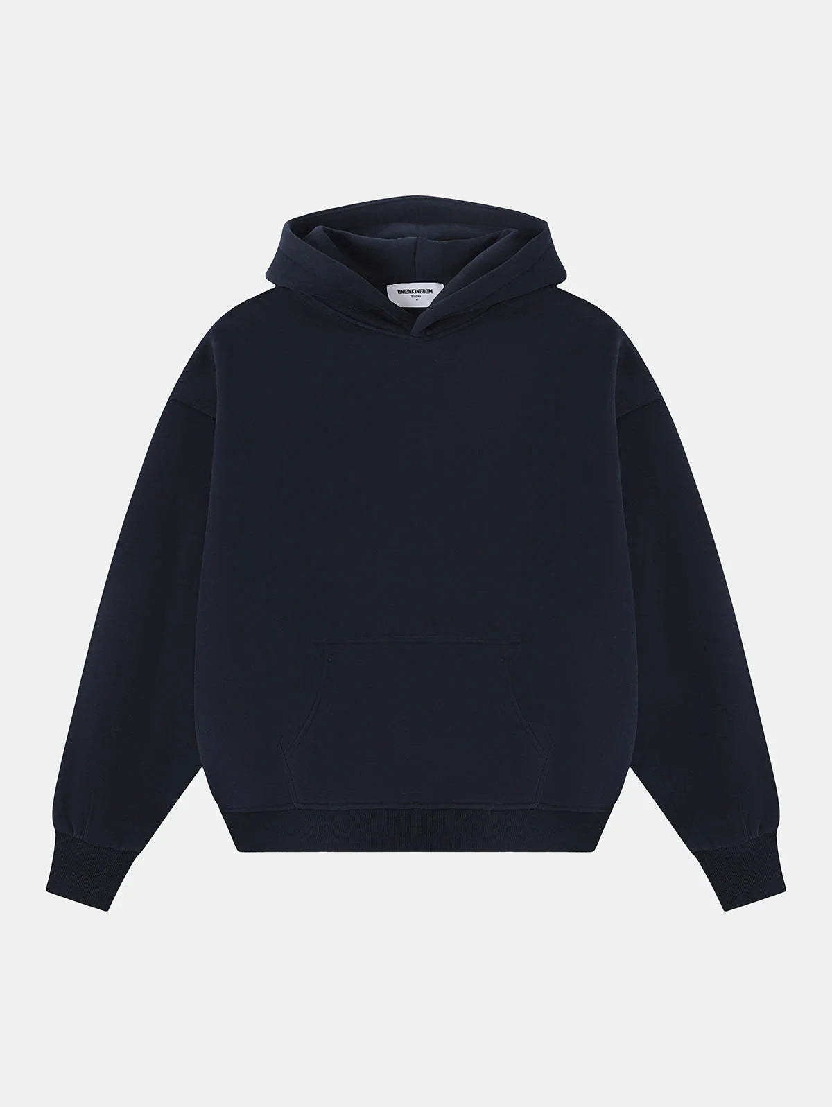 360 GSM CROPPED FIT 'NAVY BLUE' HOODIE