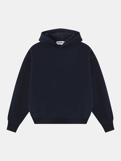360 GSM CROPPED FIT 'NAVY BLUE' HOODIE