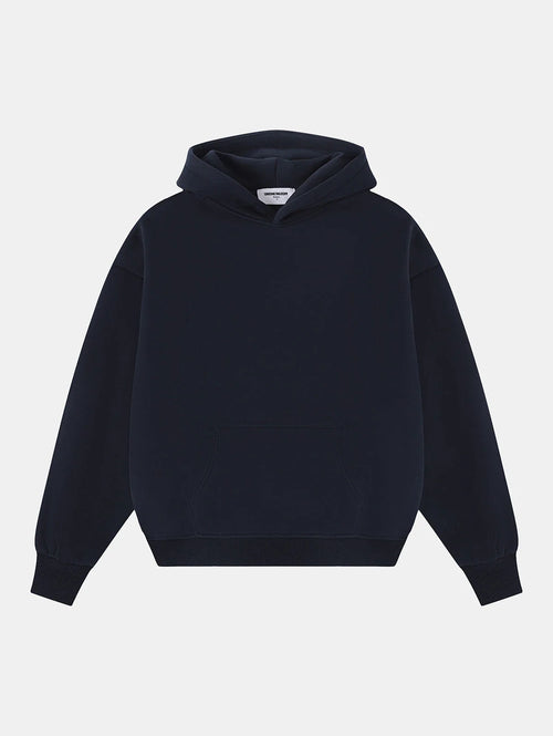 360 GSM CROPPED FIT 'NAVY BLUE' HOODIE
